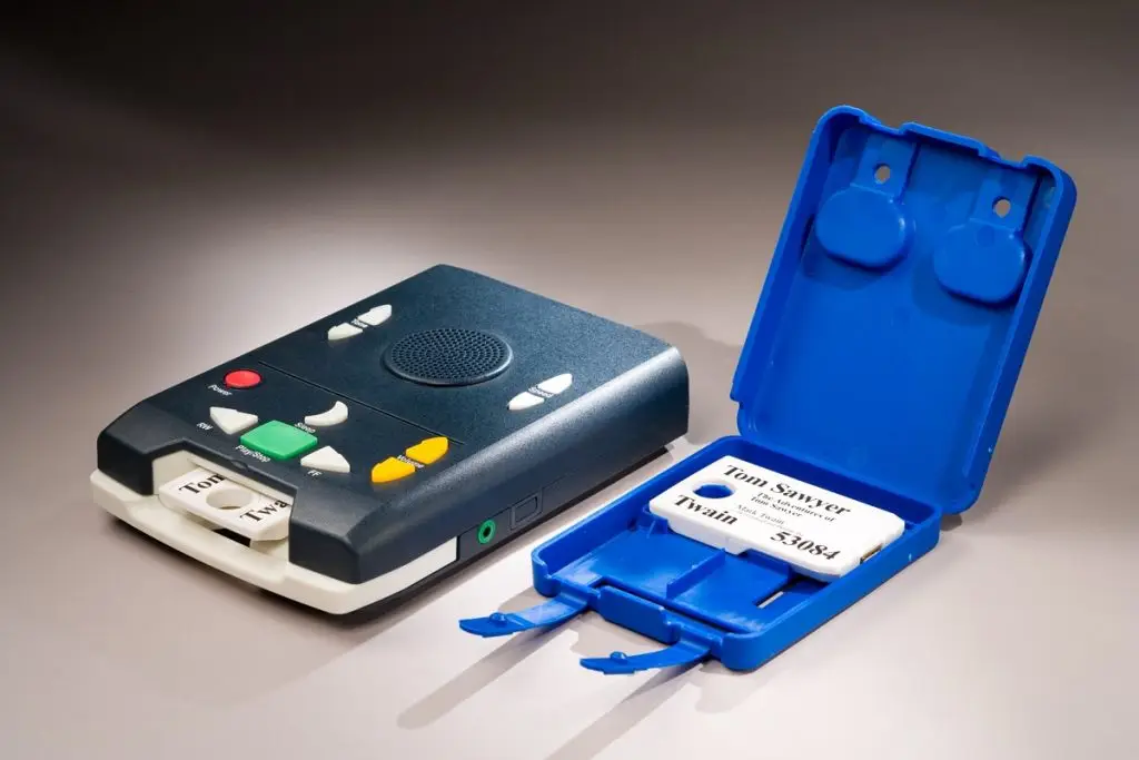 Talking Books equipment. Call the library to find out more.